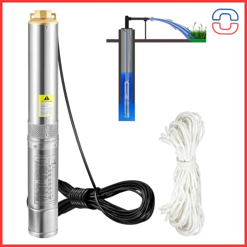bomba-pozo-profundo-Vevor Bomba de agua para pozo de 100 metros de la marca Vevor